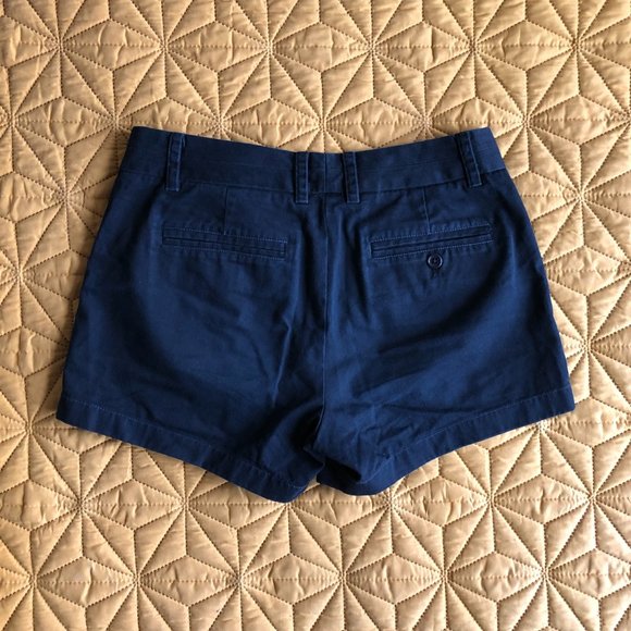 J.Crew Navy Chino Shorts Size 4 - Picture 3 of 5